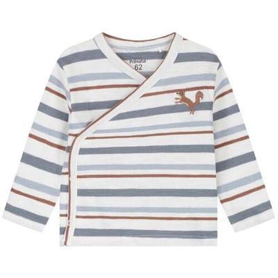Prénatal newborn overslagshirt Ivoor Wit 44 heren