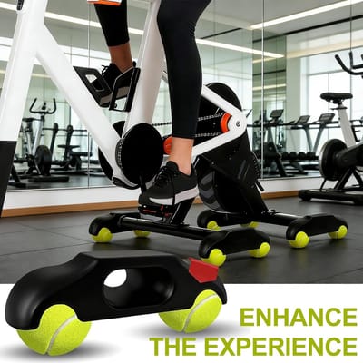 Rocker Plate Voeten - Wipplaten Trainer - Indoor Fietsen - Simuleert Straatgevoel - Universele Maat - Zwart Geel