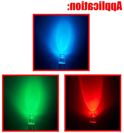 100 Stuks 5mm LED Lampjes RGB Tri-Color (Rood/Groen/Blauw) voor Arduino en PCB - Helder Transparant Rond, Ideaal voor Elektronica Projecten en DIY Toepassingen