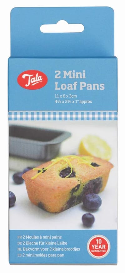 Tala Everyday – Mini Cakevorm Set – Non-stick – 2 Stuks – 11 x 6 x 3 cm