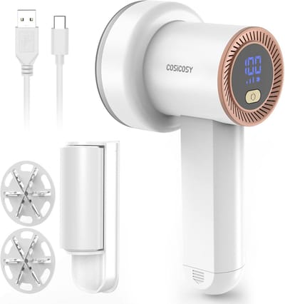 Elektrisch Kleding Scheerapparaat 2-in-1 met LED Display en Oplaadbare Batterij