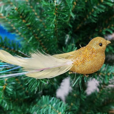 Dailygoods- Duif Ornament Levensecht - Kunstmatige Vogel - Decoratie - Kerstboom Ornament - Schuimveren - 16x4.5cm - Decoratieve Vogel