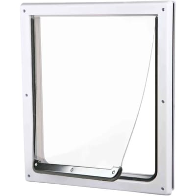 Trixie - 2-Weg Hondenluik - Wit - M-XL - 39X45 cm