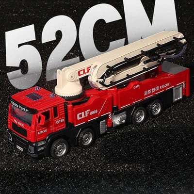 1/32 Betonpompwagen Brandweerwagen Model Speelgoed Legering Carrosserie Pull Back Waterspuit Techniek Voertuig Modellen Voor Kinderdag Cadeaus