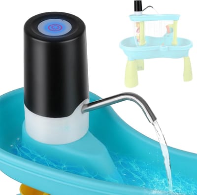 Waterspeelpomp Kinderen - Draadloze Pomp - Buiten Spelen - Oplaadbare Batterij - 1200 mAh - Zwart