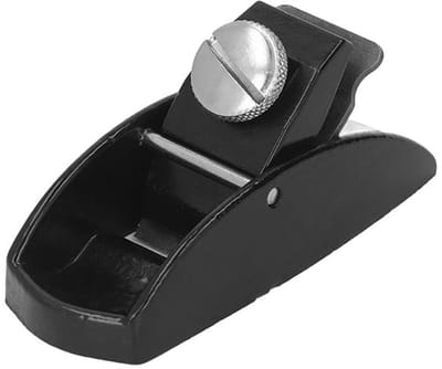 JHUBERS - Houtschaafmachine - Mini-Handschaaf - Lichtgewicht en scherp - Zwart - Voor houtbewerking - Ideaal cadeau voor houtliefhebbers