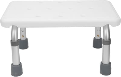 Douchestoel - Badkruk zitje - Veilig douchen - Antislip afvoer - 41 x 22 x 215 cm - Grijs