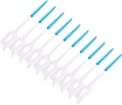 Interdentale Ragers - Tandenstokers - Mondhygiëne - Voedselveilig Materiaal - 80 Stuks - Blauw