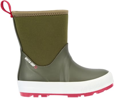 Winter-grip Snowboots Jr - Neo Welly - Legergroen/Rood - 30