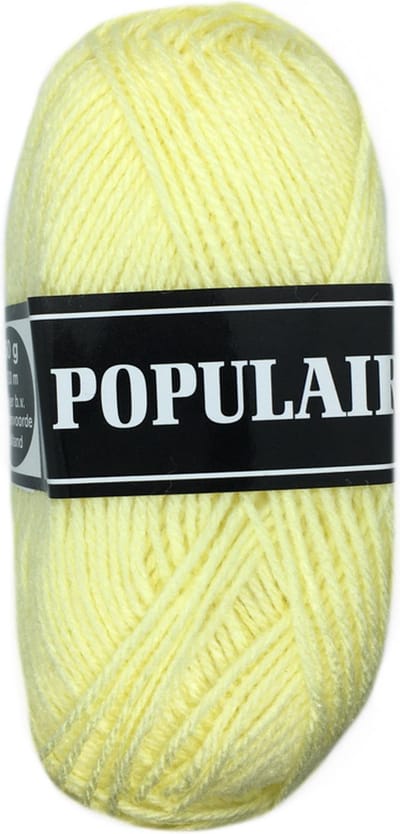 Beijer BV Populair acryl garen - zacht geel (28) - 20 bollen