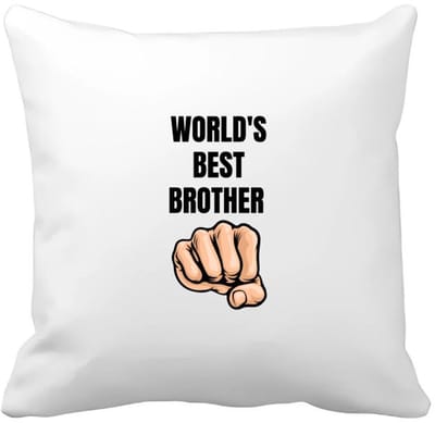 Akyol - world's best brother Kussen hoes - Broer - broertje of broer - cadeau - verjaardag - broers - familie - 40 bij 40 cm