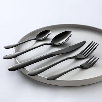 Uitgebreide Luxe 60-Delige Bestekset voor 12 Personen - Inclusief Steekmessen, Vorken, Lepels en Meer