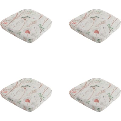 Madison - Zitkussen Wicker Donna natural canvas eco+ - Ca. 48x48 cm - Set van 4