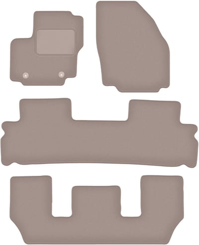 Beige veloursmatten voor: Ford Galaxy MK2 7-zits (2006-2011)