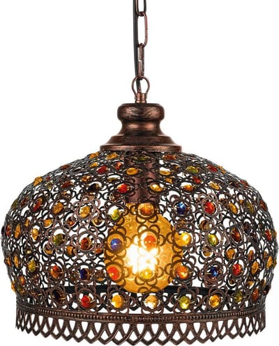 EGLO Jadida Hanglamp - E27 - Ø 33 cm - Koper/Antiek