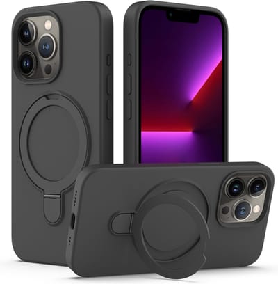 Backcover Case Hoesje Met Magnetische Standaard - Telefoonhoesje - Magnetisch MagSafe Hoesje Geschikt voor: iPhone 15 - Grijs
