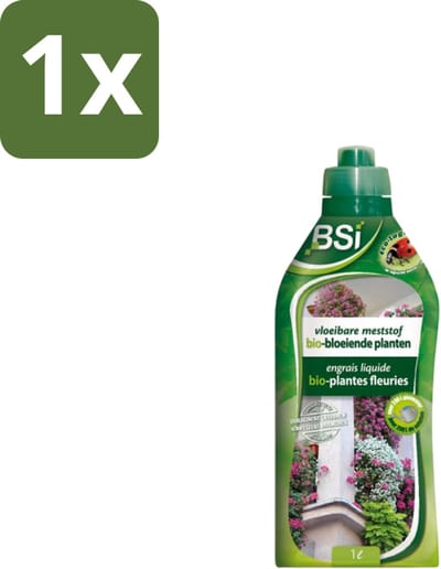 BSI – Bio Bloeiende Planten Meststof – Rijke Bloei & Gezonde Groei – 1 L - 1 stuk