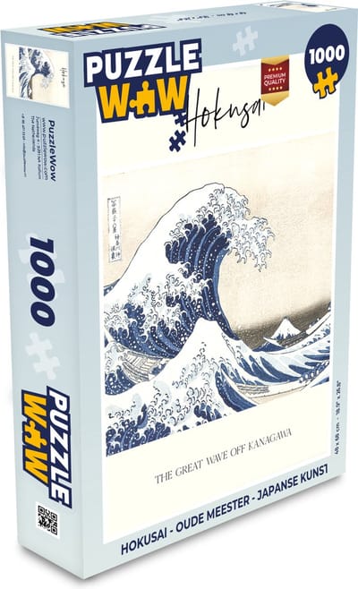 Puzzel Hokusai - Oude Meester - Japanse kunst - Legpuzzel - Puzzel 1000 stukjes volwassenen