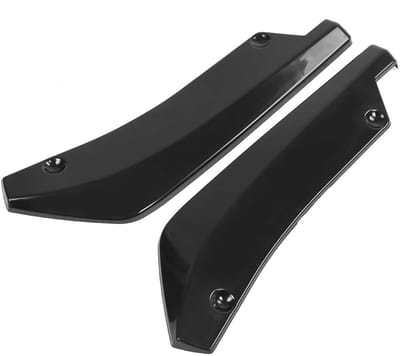 Dailygoods- Autospoiler voor carbon bumper - Canard diffuser/splitter - Beugel voor aerodynamica - Eenvoudig te installeren - Geschikt voor de meeste auto's - 100% nieuw materiaal ABS - Bumperlip