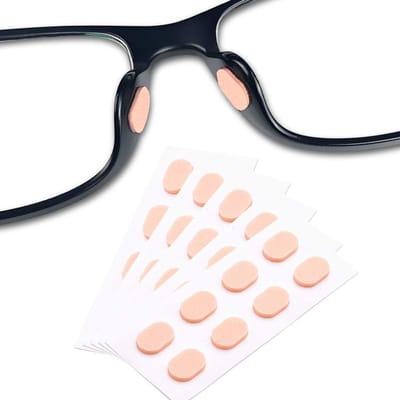 20 paar - Neuspads voor brillen - Zachte schuimrubberen neuspads - Zelfklevende antislip zachte schuimrubberen neuspads voor brillen - Vermindert de belasting van de neus - Beige