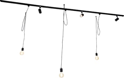 QAZQA cavalux jeana - Moderne LED Spot railsysteem verlichting, railverlichting - 3 lichts - L 285 cm - Zwart - Woonkamer | Slaapkamer | Keuken