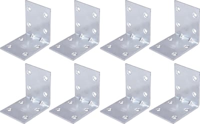 AMIG hoekankers/stoelhoeken - 10x - verzinkt staal - breedte 4cm - lengte 2 x 5cm