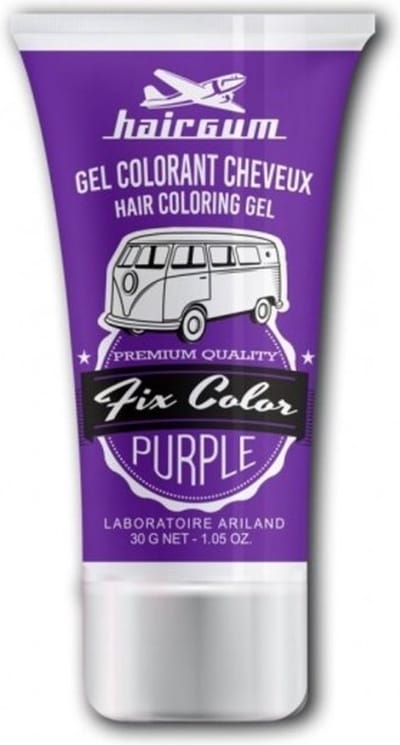 Niet-permanente kleur Hairgum Fix Color Paars Styling Gel (30 ml)