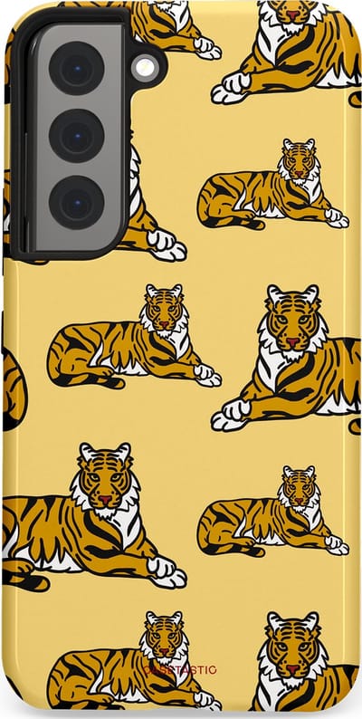 Casetastic Hoesje Geschikt voor Samsung S22 - Stijlvolle Beschermende Duo-layer Case - Onzichtbare jager