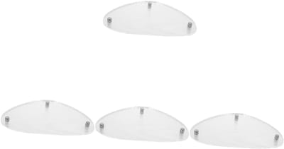 Opbergdoos Acryl - Sieradenhouder Decoratie - Bureau Decoratie - Set van 4 Stuks - 27.5 x 17.5 cm - Helder Zilverkleurig