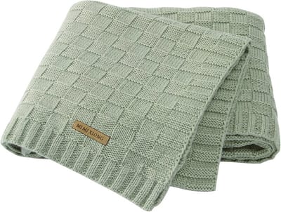Knitted Baby Blanket 40x30 Inches - Soft and Safe for Newborns