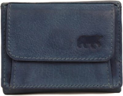 Bear Design Nana Leren Overslagportemonnee - Elemental Blue