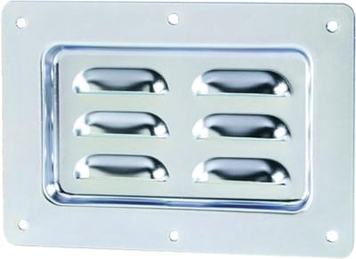 Ontluchtingsschaal Horizontaal - Ventilatie Paneel - Apparatuur Koelen - Stalen Constructie - Eén Maat - Zilver