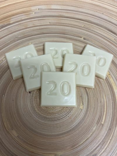 Callebaut Chocolade cijfer getal 20 - handgemaakt Belgische chocolade