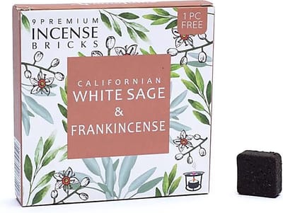 Aromafume - witte salie en frankicense - wierookblokjes - 1 doosje met 9 stuks