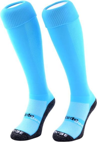 WeirdoSox sportsokken Licht Blauw, hockeysokken, voetbalsokken - Maat 28-30
