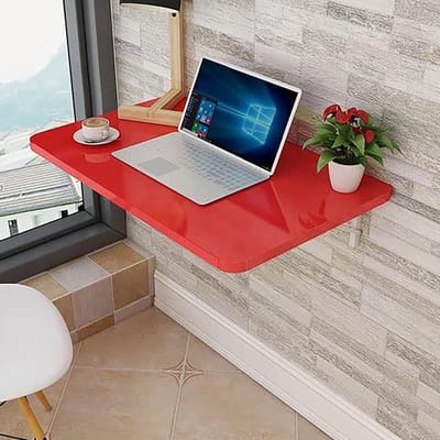 Klaptafel - Wandbureau Opklapbaar - Ruimte Besparen - Veelzijdig Gebruik - 60x30cm - Blauw