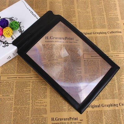Leesloep | Vergrootglas | Vergrootblad | A4 Formaat Paneel | Loep | Loupe | Vergroot 3x | Handig tijdens Lezen