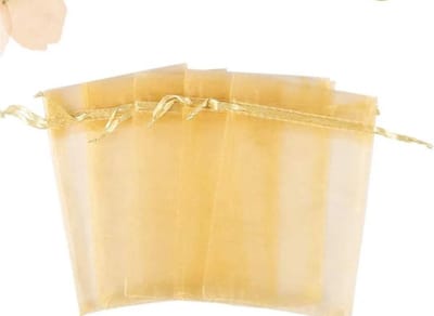 Organza zakjes - Mooi - 7 x 9 cm - 20 stuks – Prachtig – Delicaat – Snoep – Sieraden – Kleine cadeautjes – Decoratie – Feesten – Geschenkjes – GOUD - R 105
