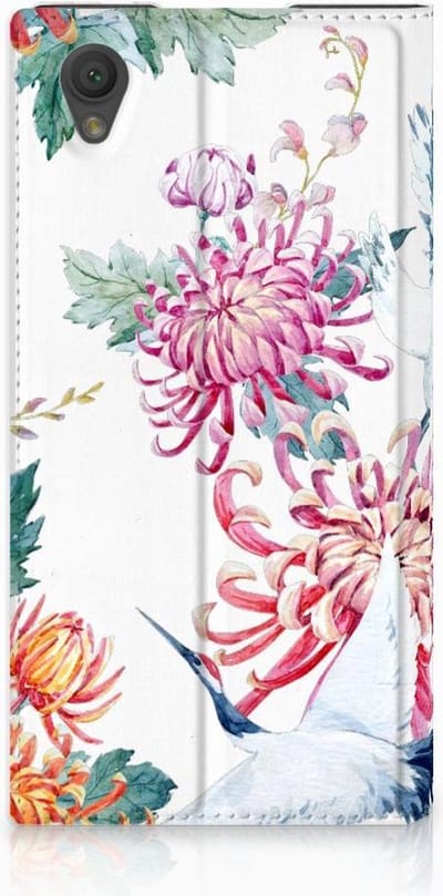 Sony Xperia L1 Hoesje maken Bird Flowers
