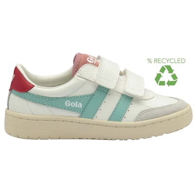 Gola Hawk Strap Sneaker Wit-Licht Blauw