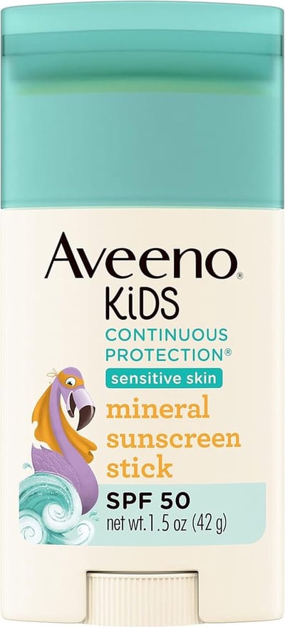 Aveeno Kids Minerale Zonnebrand Stick SPF 50 – Zinkoxide – Gevoelige Kinderhuid