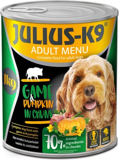 Julius K9 - Hondenvoer - Natvoer hond - Adult - Wild - 4 x 800g