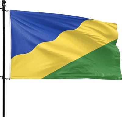 VlagDirect - Waadhoeke vlag - Gemeente Waadhoeke vlag - 90 x 150 cm.