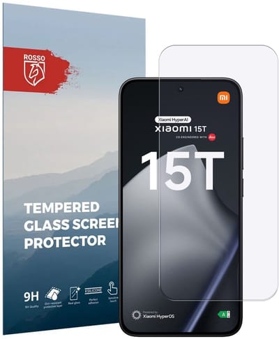 Rosso Screen Protector Geschikt voor Xiaomi Redmi 15T / 15T Pro | 9H Tempered Glass | Glasplaatje | Beschermlaag | Beschermglas | 9H Hardheid