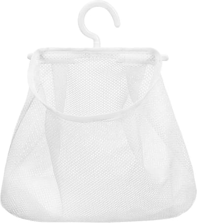Opbergzak voor Vuile Kleding, Ademend Netwerk met Haakjes, Hangende Waszak, Draagbaar en Ruimtebesparend