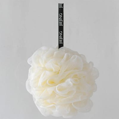 Zachte gaasbadsponsballen Nylon reinigingsborstel Douchebladerdeeg Lichaamsreiniger Exfoliërende scrubbers Badbal Badkamerbenodigdheden 1Pc