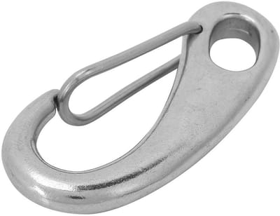 Dailygoody - Karabijnhaak Duikboot Accessoires - Roestvrij Staal - Duurzaam en Corrosiebestendig - 3,4 x 1 x 7 cm - Stevig en Betrouwbaar - Perfect vo..