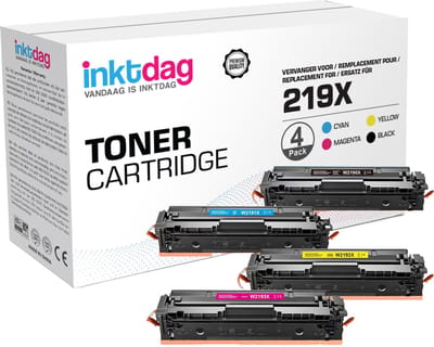 Inktdag Compatibele HP 219A / 219X Toner Cartridge – Vervanging voor HP 219 Toner – Hoge Capaciteit – Geschikt voor HP Color Laserjet Pro MFP 3302fdwg 3302sdwg 3302fdng 3302fdw 3302sdw 3202fdn 3202dw 3302dn