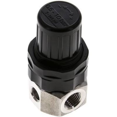 Drukregelaar G1/4'' 320l/min 0.5-10.0bar/7-145psi Roestvrij staal Gassen Vloeistoffen
