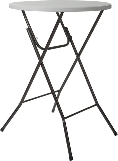 Ronde hoge vouwtafel voor buiten - Inklapbaar en weerbestendig - Ø 80 cm